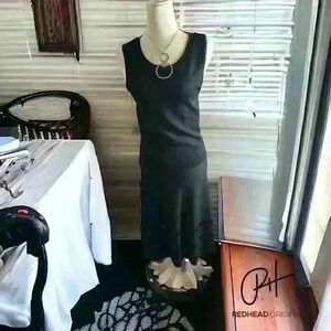 Lauren Ralph Lauren Stretch Midi Dress M beautiful feels brand new